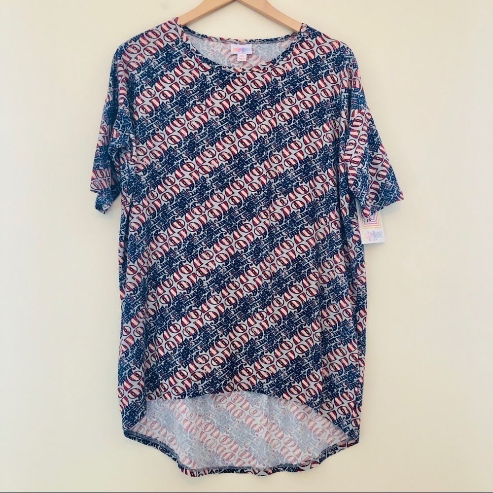 LLR‎ LuLaRoe Irma Tunic Top Americana Spirit 225